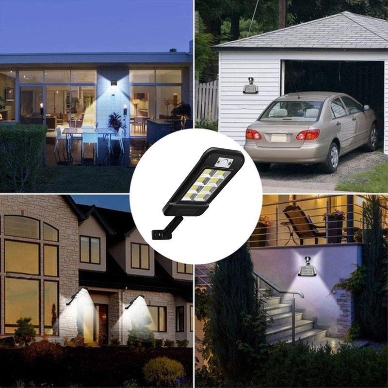 Outdoor Solar Street Lights,  Wall Light LED Motion Powered Outdoor Sensor PIR Garden with Remote Control