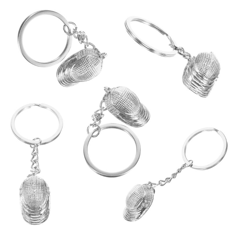 Creative Fencing Pendant Metal Keychain Bag Charm Keychain Accessories for Men Women Backpacks Handbag School Bag