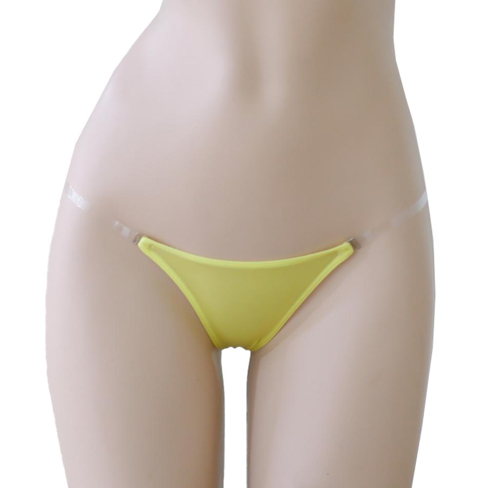 Adjustable Waisted Thongs Ice Silk Lingerie Low-Rise