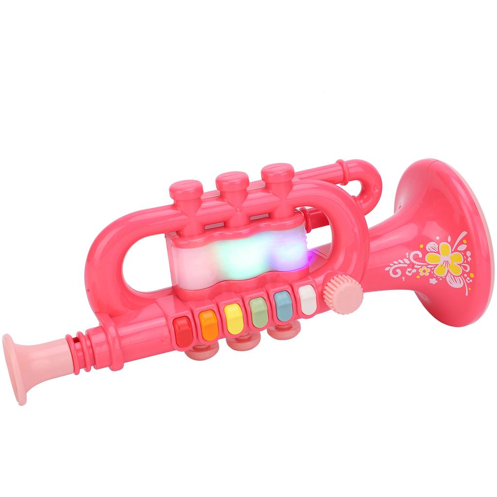 Pink Trumpet Toy Electronic Baby Musical Instrument Children Educational Toy GiftPink