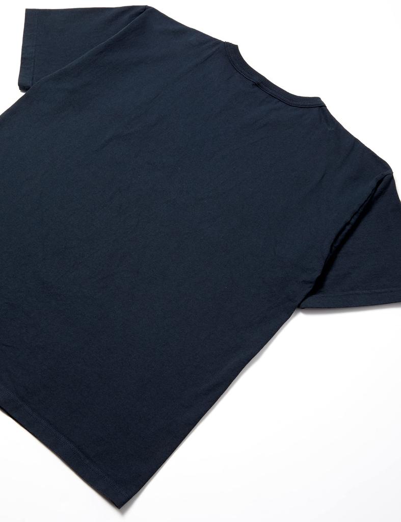 Champion 7oz with Size Men's T-Shirt One-Point Logo, Navy, M, T1011, C5-V304