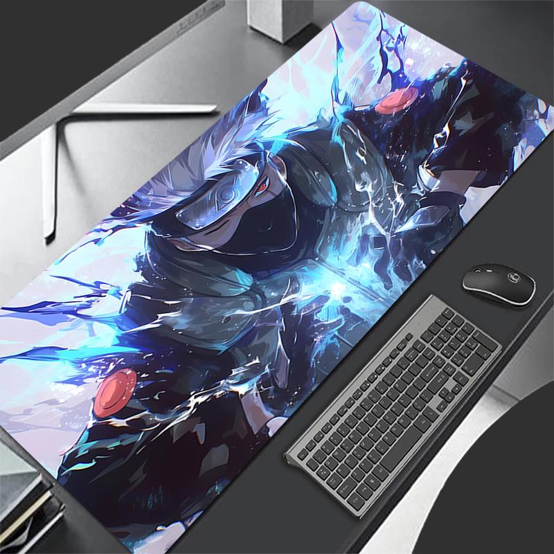 Large Mouse Pad Naruto Kakashi Hatake Lockedge Large Gaming Accessories Computer Gamer Keyboard Mouse Mat Desk Mousepad For Gift