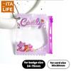 Italife Anime Badge Card Keychain Candy Bag Hanger for Pin Card Dolls Itabag Decoration Accessories Clear Protective Cover H313
