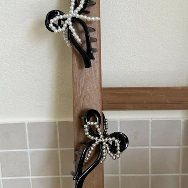 

ROAJU Big Ribbon hair clip white