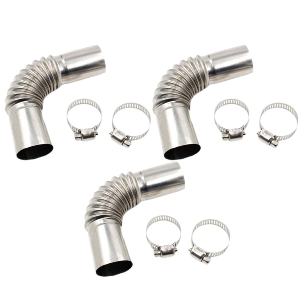 Stainless Steel Exhaust Pipe Connector 24mm Elbow Fitting Marine Heater Pipe for Car Diesel Heater Auto Installation Accessory