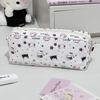 Hellokitty Canvas Pencil Case With Large Capacity For School And Office Use