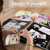 Album Photos Scrapbook Self Adhesive 12 15 18 Inch DIY Linen Hardcover Photo Album 40 Magnetic Double Sided Pages White Black