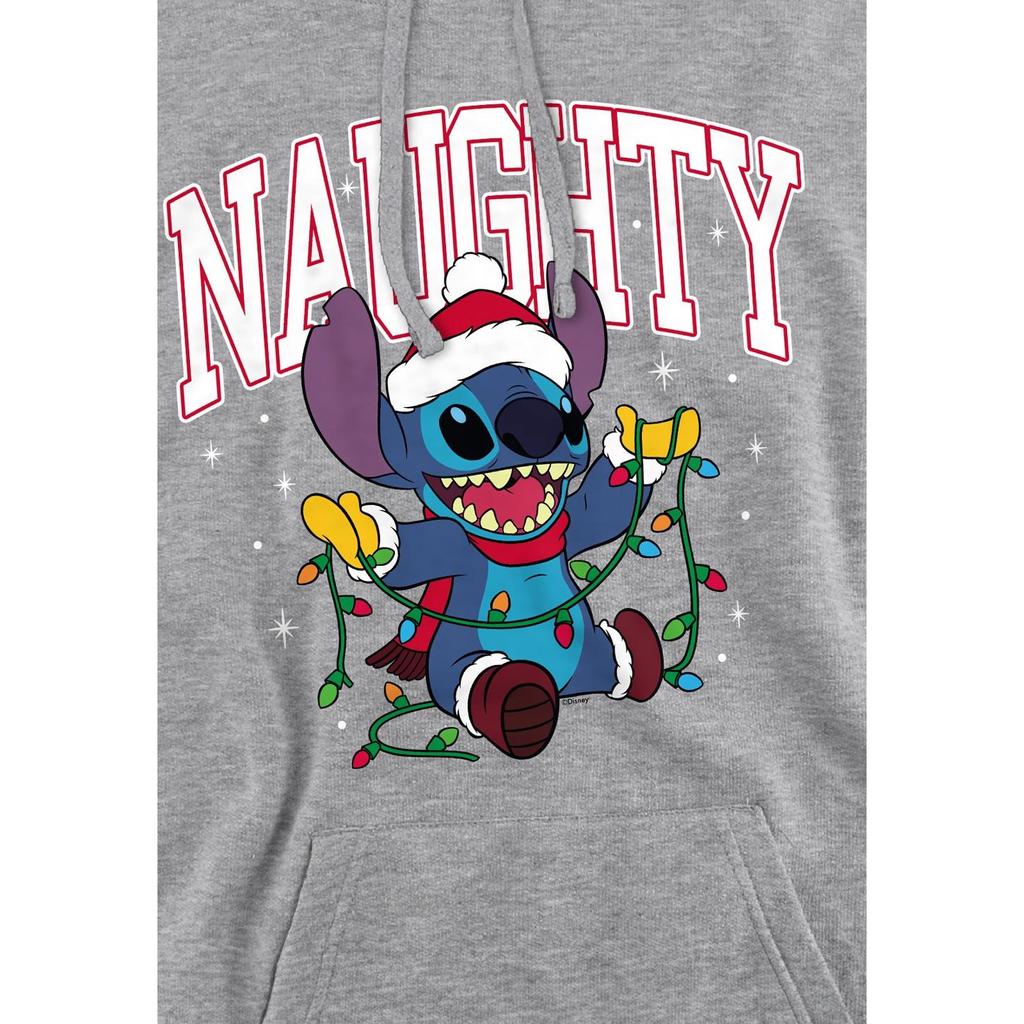 Lilo & Stitch Mens Naughty Stitch Christmas Lights Hoodie