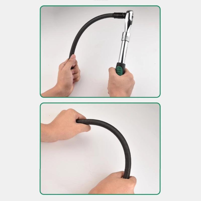 1/2"Drive 360Degree Flexible Extension Bar For Electric Impact Wrench Spring Buffers Technology 12.5mm Socket Interfaces
