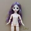 6 Minutes 30cm BJD Body Naked Doll 3D Real Eye General Muscle 20 Joint Cute Doll Change Girl Toy