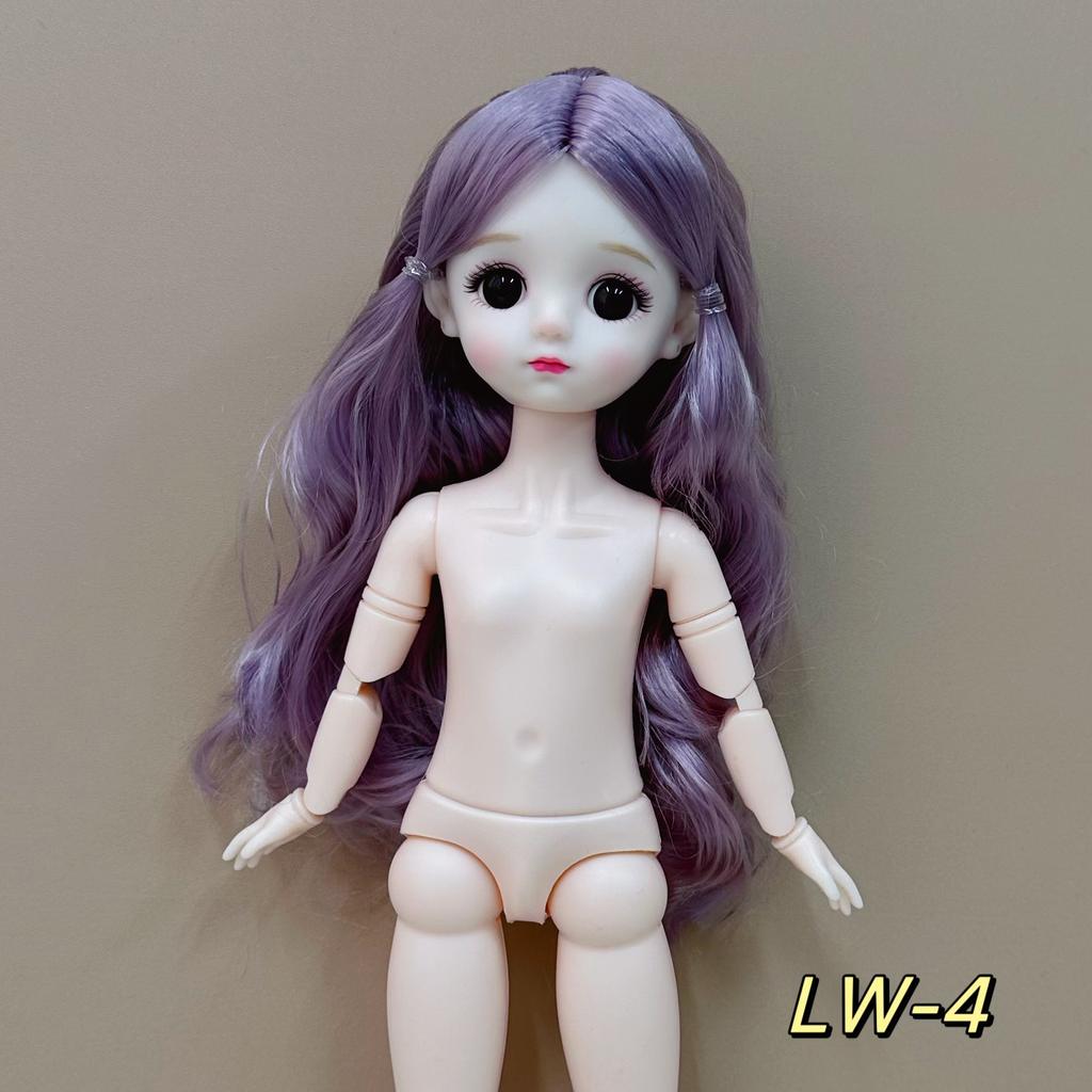 6 Minutes 30cm BJD Body Naked Doll 3D Real Eye General Muscle 20 Joint Cute Doll Change Girl Toy