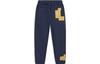 Li Ning Casual Pants Men's Dark Ship Blue Moderate Straight Fit Pants AKXT699-1