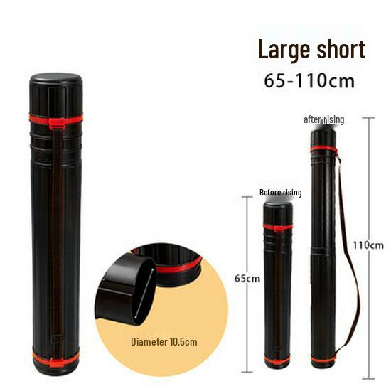 Retractable PVC Tube for Paintings & Posters with Moisture-Proof Storage and Zip Ties