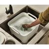 Joseph Joseph Wash & Drain Sink Tub with Drain Plug, 9L, Sage, Light Stone, Authentic, 851648