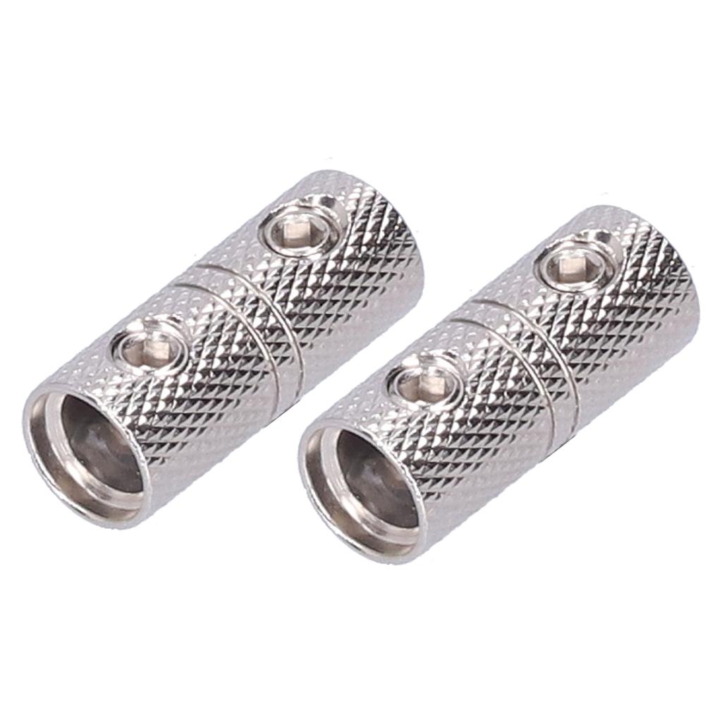 2pcs Power Cord Extension Terminal 4GA Wire Coupler Joiner for Car Audio Modification
