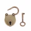 1/3 Sets Diary Hardware Locks Mini Bear Head Lock Antique Alloy Keys Padlocks Old Vintage Bear Padlock For Boxes Luggage Bags