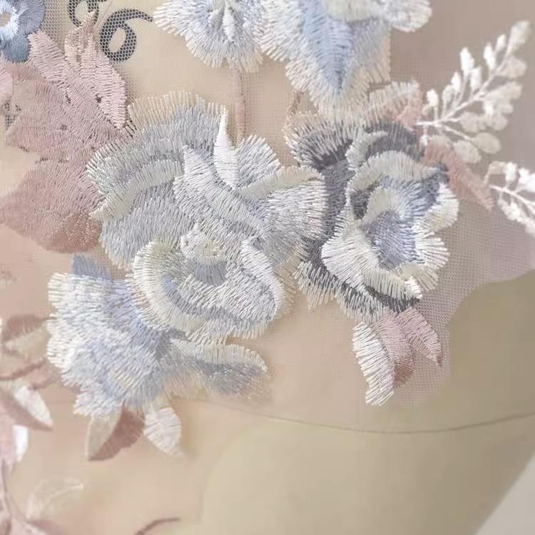 Accesorios de Encaje de Color, Vestido Con Encaje Bordado de Escenario Aplique Joyería Hecha a Mano Diy Tela para Ropa Tela