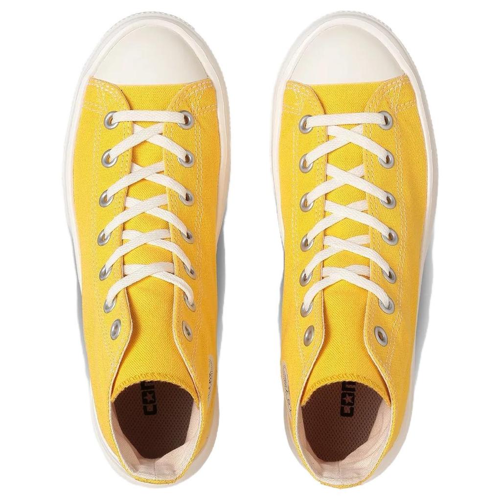Converse All Star Light Plts Ii Hi Comfortable Versatile Durable High-Top Canvas Shoes Women sneakers Yellow 31312523-215