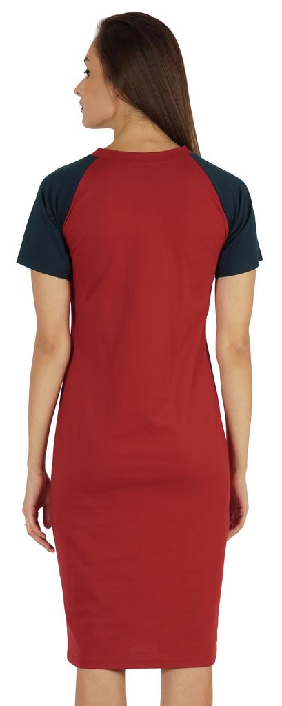 Inkmeso Solid Short Raglan Sleeves Dress For Women  s Summer Casual Sporty Bodycon T-Shirt