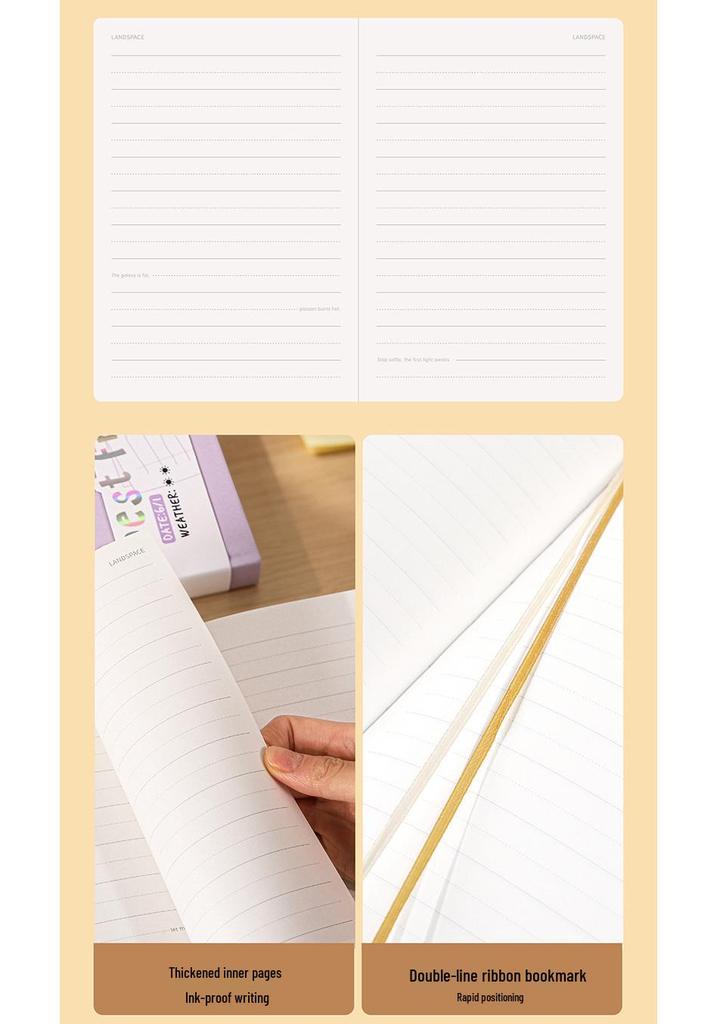 Cute Embroidered A5 Notebook & Planner Diary for Students