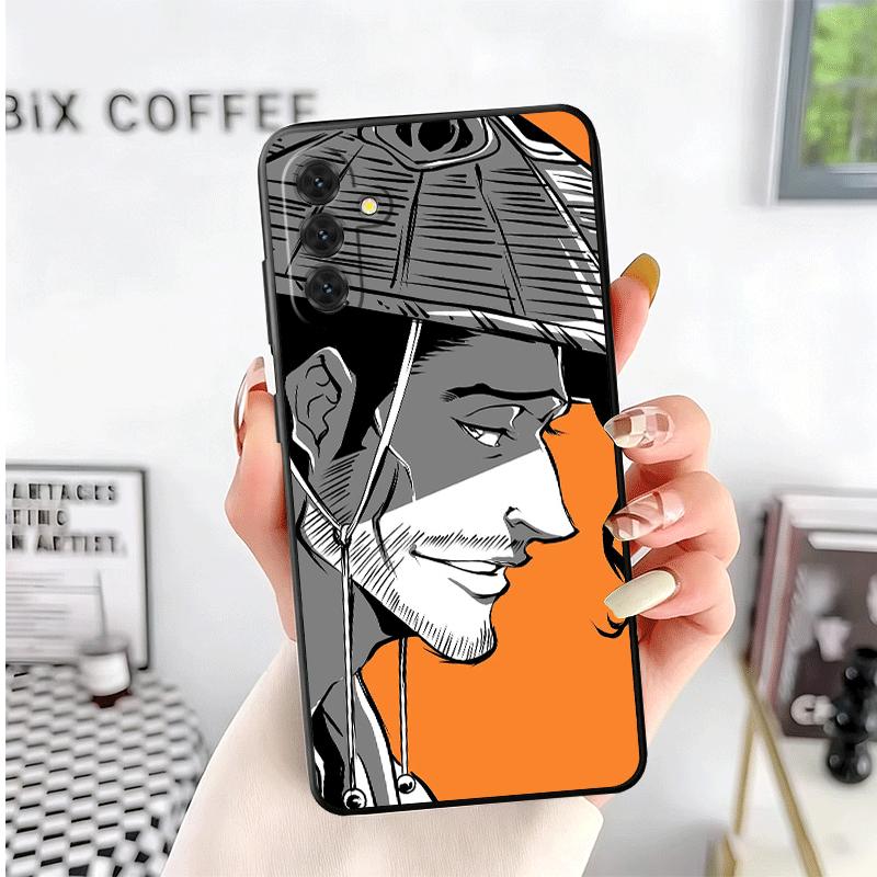 Bleach Kyoraku Shunsui Soft Phone Case for Samsung A17 A37 A57 A16 A26 A36 A56 A15 A25 A35 A55 A14 A24 A34 A54 A13 A23 A33 A53 A