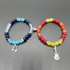 2Pcs/Set Fashion Couple Beads Bracelet Y2k Aesthetics Gifts for Anniversary