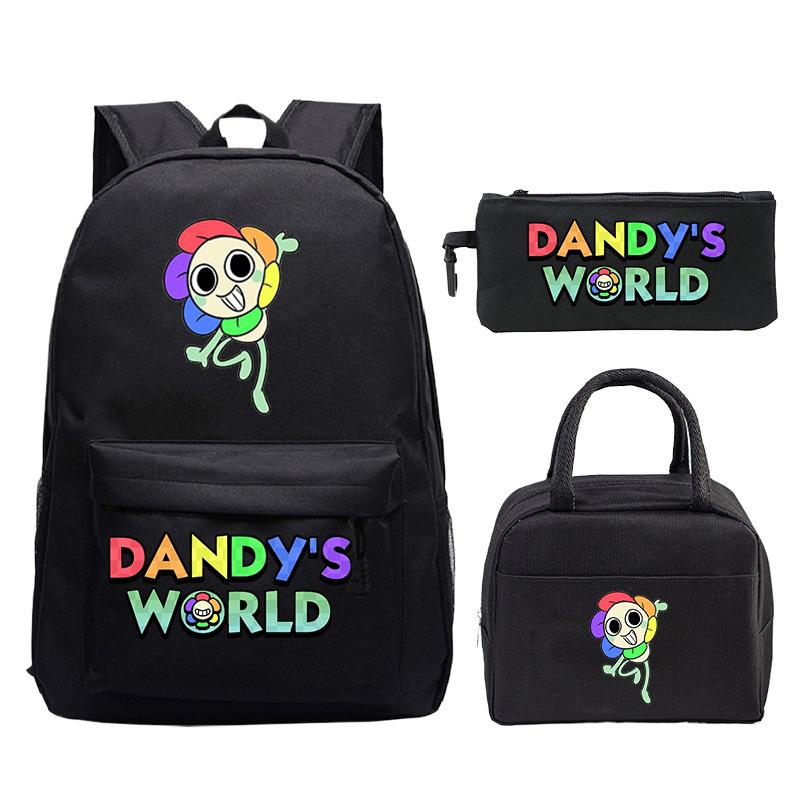 

Dandy s world cartoon print fashion children s schoolbag set cross-border leisure student backpack three-piece set No specification