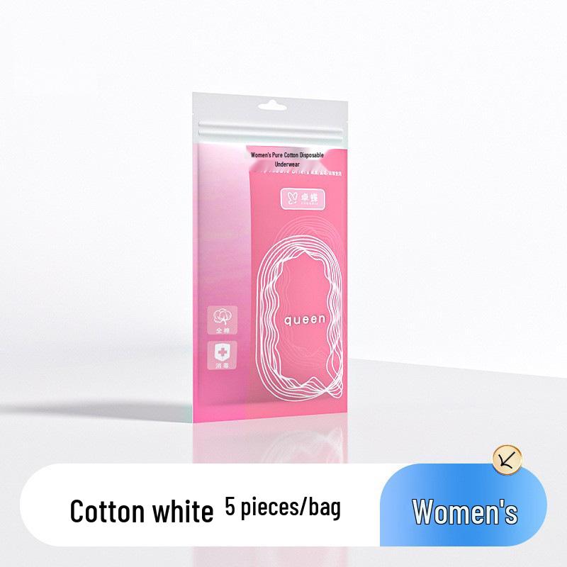 Supermarkt Herren- & Damen Einweg-Baumwollunterwäsche, einzeln verpackt, steril, Übergröße, reisefreundliche Slips.