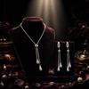High Quality Simple Big 18k New Trendy Fashion Gold Plated Valentines Day 2026 316l Stainless Steel Gift Jewelry Set for Women
