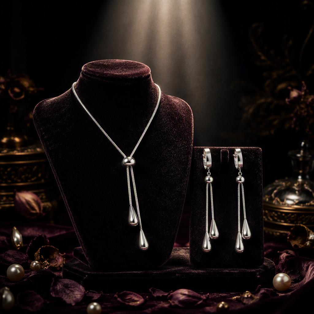 High Quality Simple Big 18k New Trendy Fashion Gold Plated Valentines Day 2026 316l Stainless Steel Gift Jewelry Set for Women