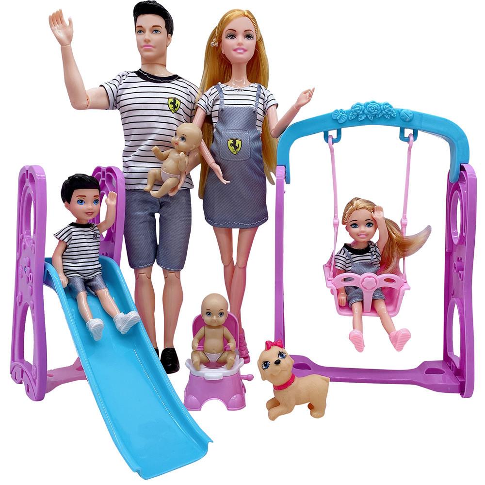 Doll Accessories Baby Doll Pregnant Mom Lady Father Dad Ken for Dolls Game Christmas Day Girl Birthday Gift, Assemble Required