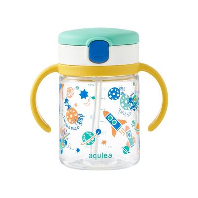 Richell AQ Straw Cup 200ml + Type, Green, 1 Piece