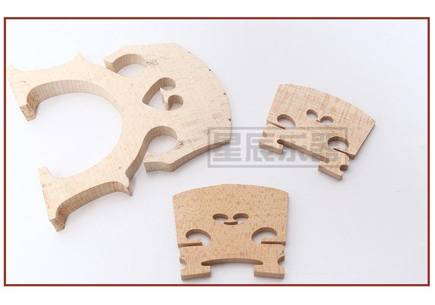 Repaired Violin and Cello Bridge Polishing Violin Bridge 1/4