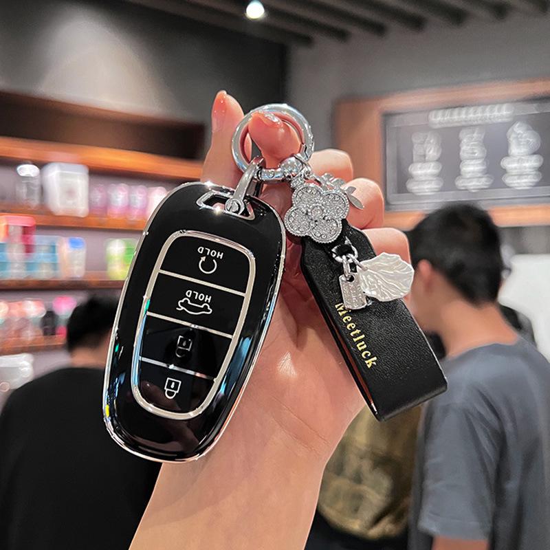 Beijing Hyundai Elantra Key Cover for Yuedong Shengda Mingtu Yixing iX35 - Car Protective Shell Bag