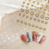 3D Cute Heart Nail Stickers Hot Stamping Decals DH1115
