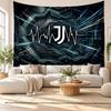 Arazzo da Parete FC Juventus, Appeso a Parete in Tessuto Morbido, Sfondo Decorativo per Camera da Letto, Arte da Parete per la Casa