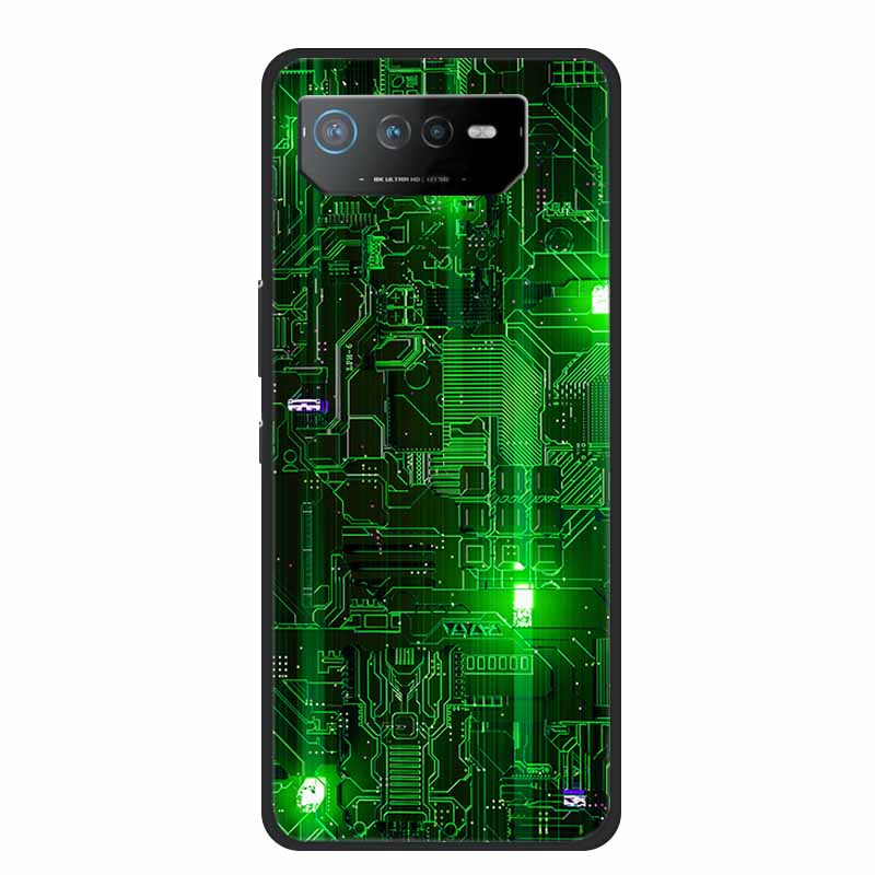 Phone Case For Asus ROG Phone 6D Ultimate Back Cover Case Black TPU Silicone Soft Coque For Asus ROG Phone 6 Pro Case Phone6 Pro
