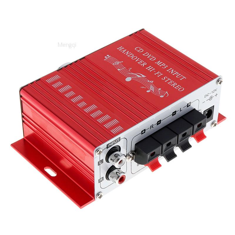 Idh 12V 2CH Mini HiFi Stereo Audio Amplifier AMP for Car Motorcycle