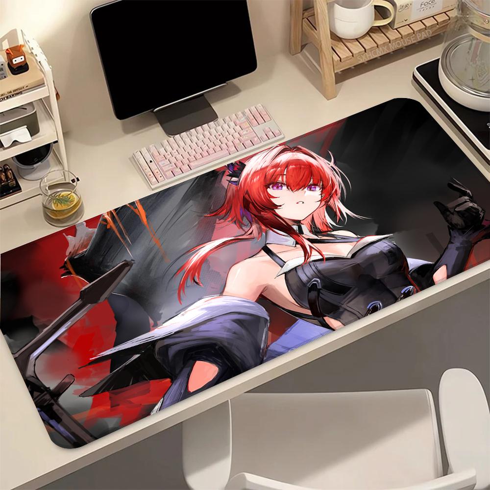 Anime Mädchen Arknights Endfield Mauspads Laevatein Mauspads Groß 60x35 Mauspads Gamer Laptop Teppich Gaming PC Zubehör Schreibtischmatte