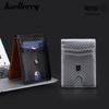 Baellerry Men's Fashion Carbon Fiber RFID Protection Wallet Multi-Function Billfold Magnetic Defense Coin Purse Card Holder