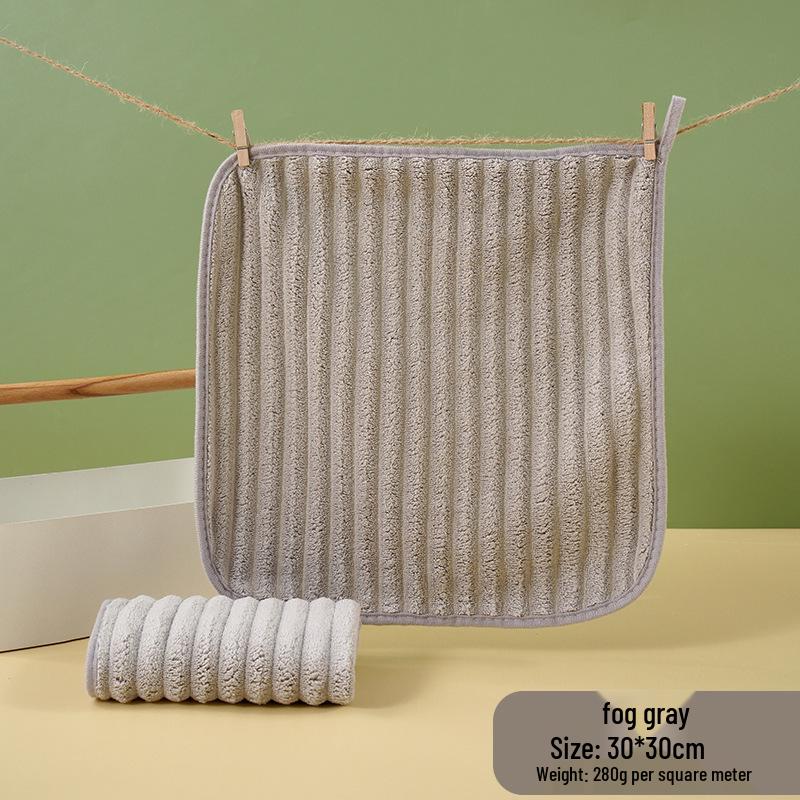 

Полотенце из кораллового флиса, быстросохнущее, не оставляющее ворсинок: Мягкое, впитывающее подвесное полотенце для кухни или ванной 30x30 cm