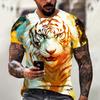 Chinese Lion Dance Lucky Pattern T Shirt For Men Women New Year 3D Printed Tees Casual O-Neck Tops Short Sleeve Loose T-Shirts