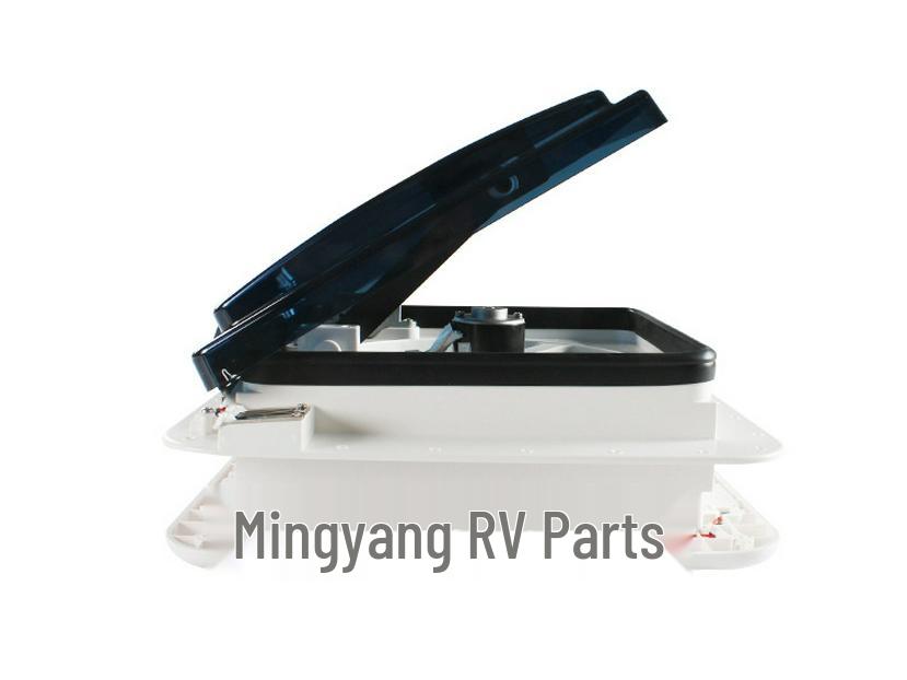 12V/24V RV Skylight Ventilation Fan with Rain Sensor, Insect Protection, Two-Way Airflow & Light for Motorhomes