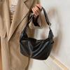 Large Capacity Soft Leather Shoulder Bag Women's Hobo Bag Crossbody Bag