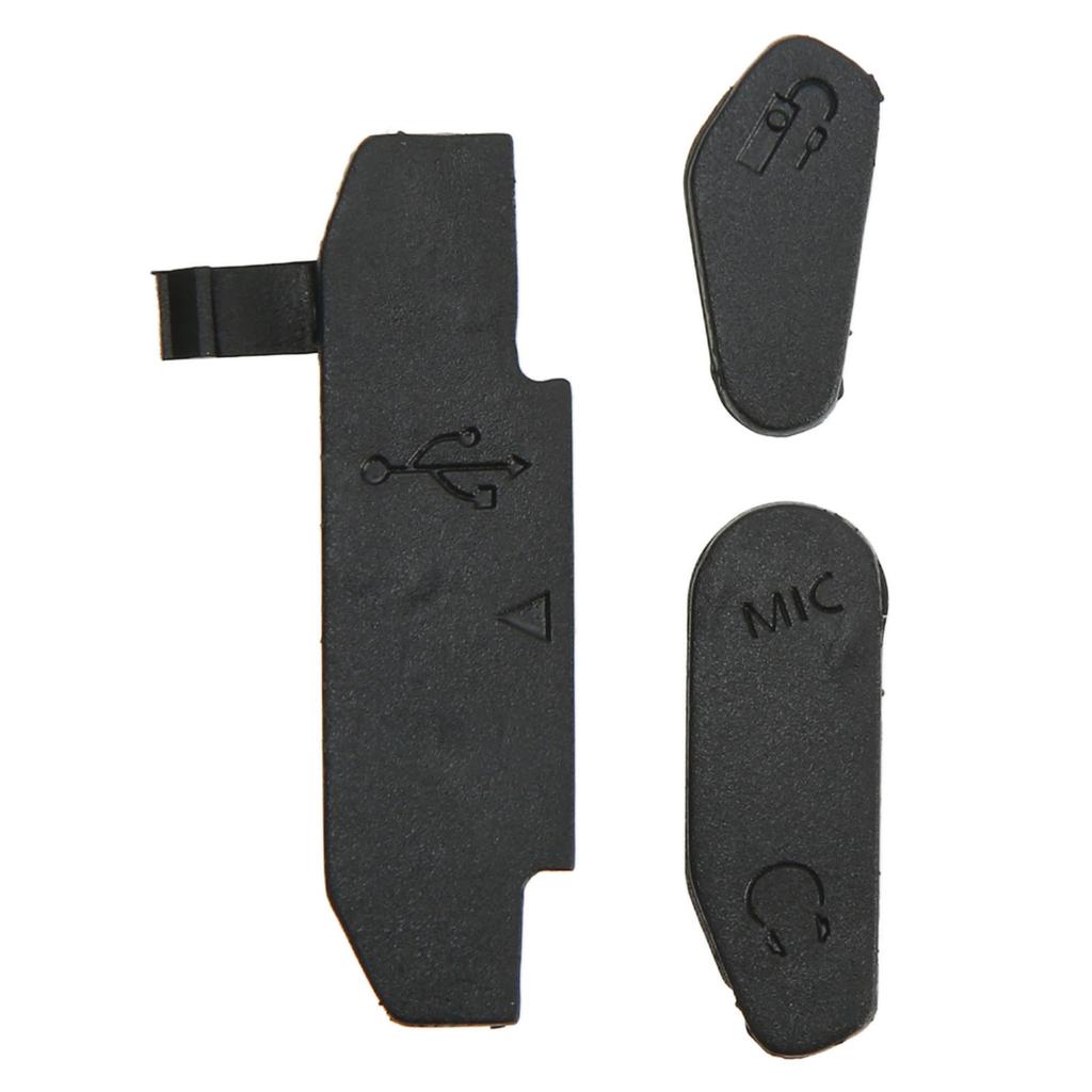 3Pcs Camera Mic Rubber Cover USB High Definition Multimedia Interface Compatible External Door Repair Part for 80D