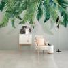 Nordic Fresh Hand-Painted Wallpaper Tropical Plants Wall Mural For Living Room Tv Bedroom Wall Paper Decor