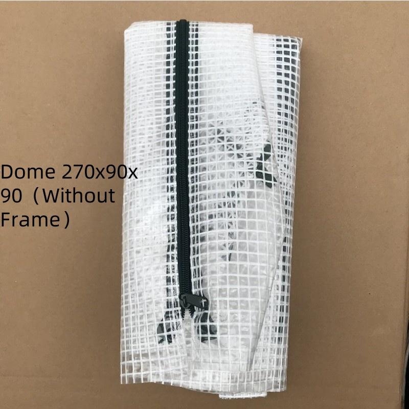 Tunnel Style Painted Steel Pipe Flower Rack Portable Succulent Greenhouse Potted Plants Growth Thermal Insulation Canopy