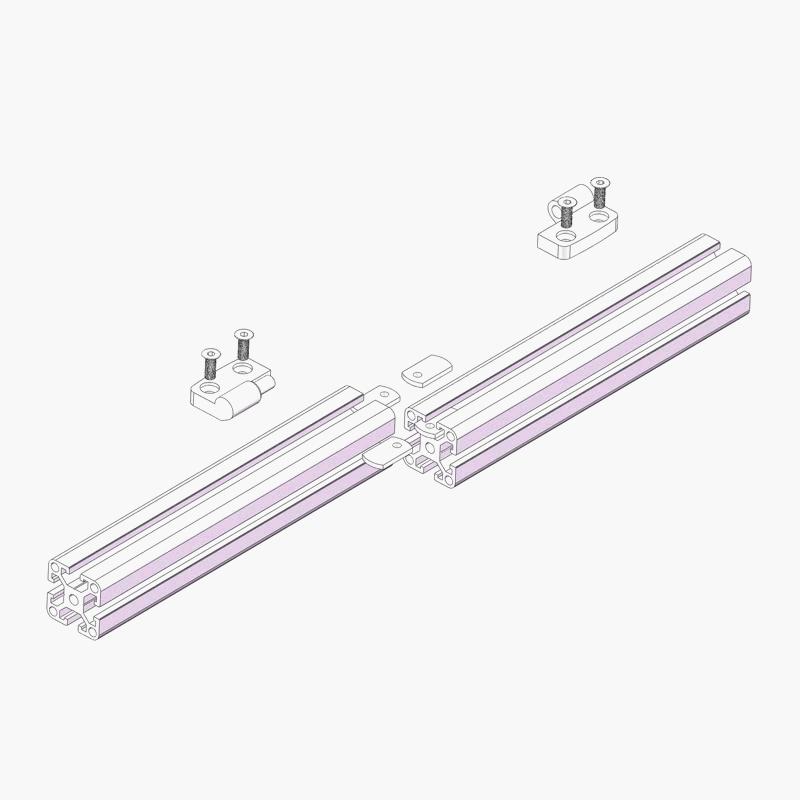 China Manufacturer Rohs 3183 45X45MM 45CL Aluminum  t Slot Profile Accessories Black Plastic Nylon Lift off Hinge 30 40 45