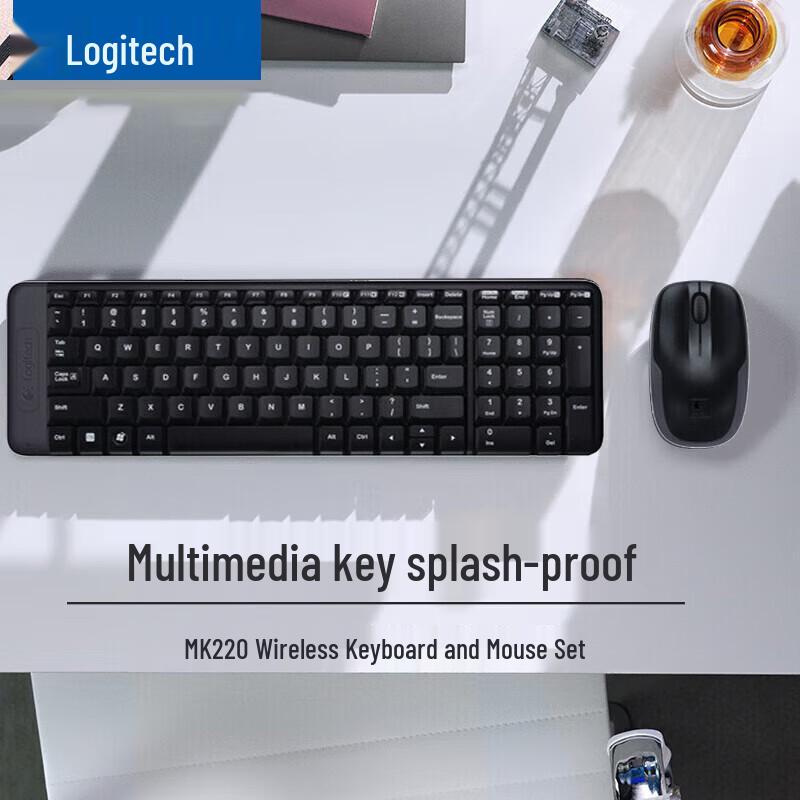 

Logitech MK220 Wireless Keyboard and Mouse Combo