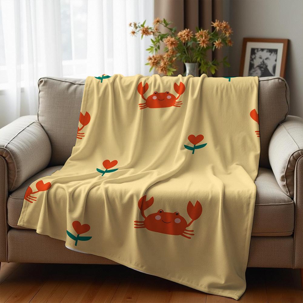 Cartoon Cow Face Cow Cartoon Anime Print Flannel Blanket Soft Warm Throw for Kids Bedroom Sofa Christmas Office Car